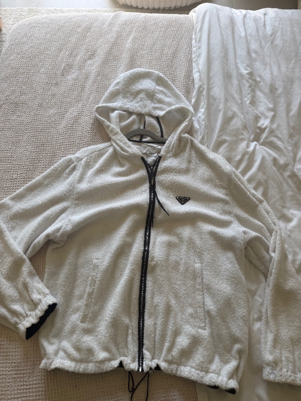Men’s Prada Terry Cloth Zip Up